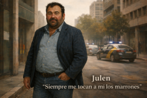 Julen Arriazu, agente del CNI en Madrid, personaje de la novela Dioses Oscuros.
